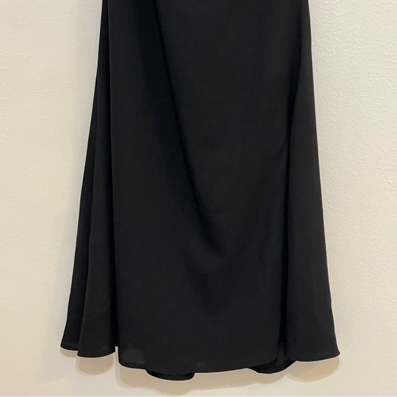 Jarlo Evening Dress Black Spaghetti Strap Event Dress Size 4 - Picture 8 of 14